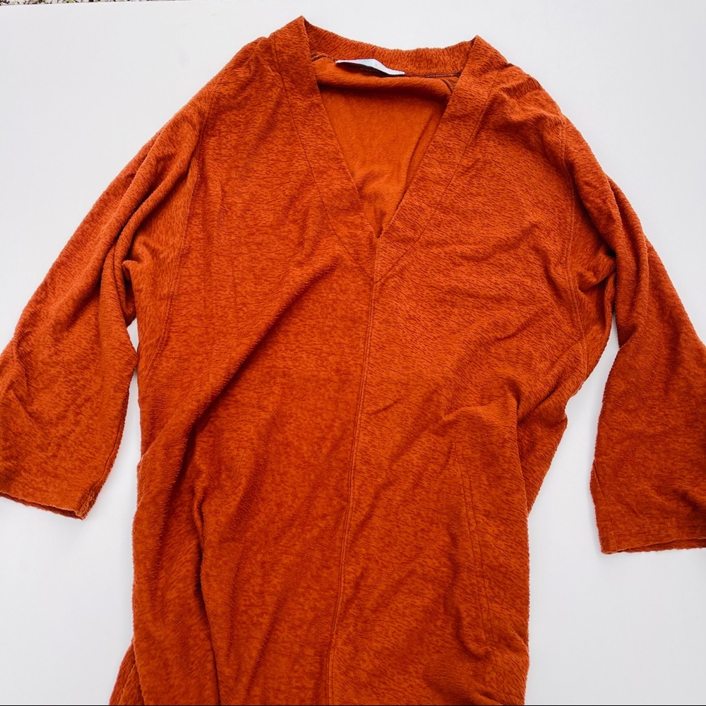 Free People Beach Orange Poppy Midi Dress | SZ M - Picture 3 of 7